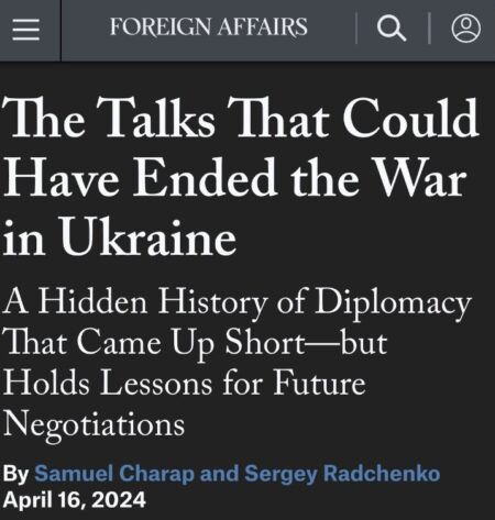Guerra in Ucraina: le rivelazioni di Foreign Affairs